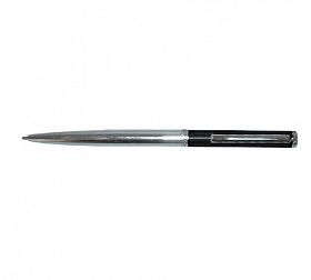 Ручка шариковая MC металлическая, поворотный механизм, метал. клип, серебристо/черный корпус